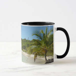 Caneca Paisagem tropical bonita de antiguan Beach