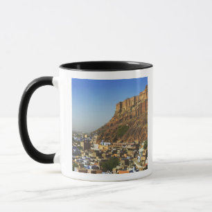 Caneca Paisagem urbana da Cidade Azul com Meherangarh, o