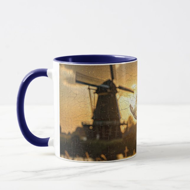 CANECA PAÍSES BAIXOS - PINTURA A ÓLEO COM IA (Esquerda)