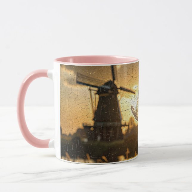 CANECA PAÍSES BAIXOS - PINTURA A ÓLEO COM IA (Esquerda)