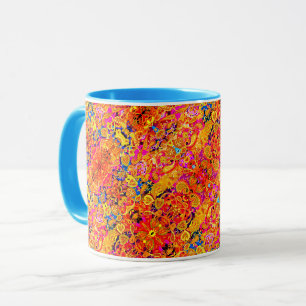 Caneca Paisley floral artístico brilhante