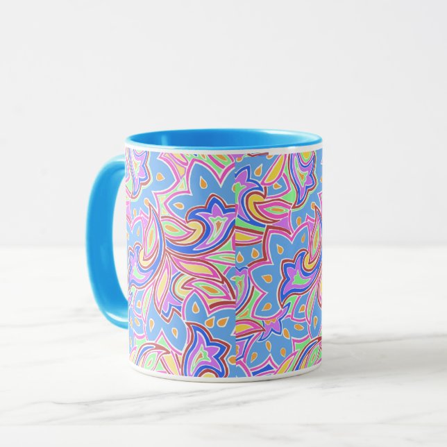 Caneca Paisley Multi (Frente Esquerda)