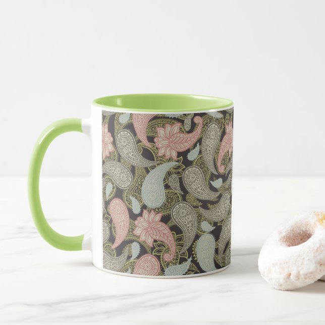 Caneca Paisley Pattern  (Com Donut)