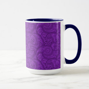 Caneca Paisley roxo