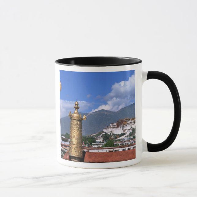 Caneca Palácio de Potala em Lhasa, Tibete visto do (Direita)