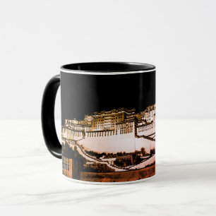 Caneca Palácio de Potala, Lhasa à noite, Tibete - Café