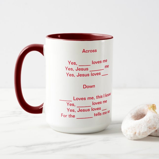 Caneca Palavra Cruzada (Com Donut)