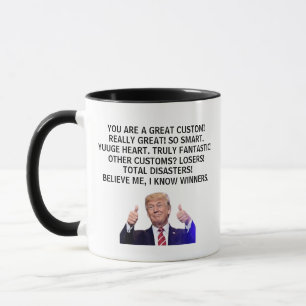 Caneca Palavra Personalizada Engraçado, Presidente Donald