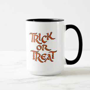 Caneca Palavras da doçura ou travessura do Dia das Bruxa