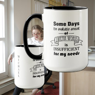 Caneca Palavras de baixo calão humorísticas Citação espir