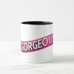 Caneca Palavras de dia de as mães "Gorgeous"