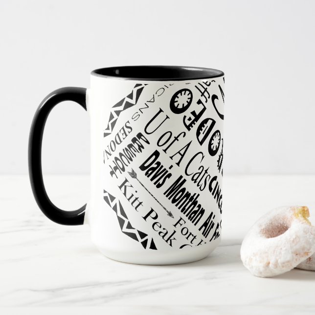 Caneca Palavras de efeito do Arizona (Com Donut)