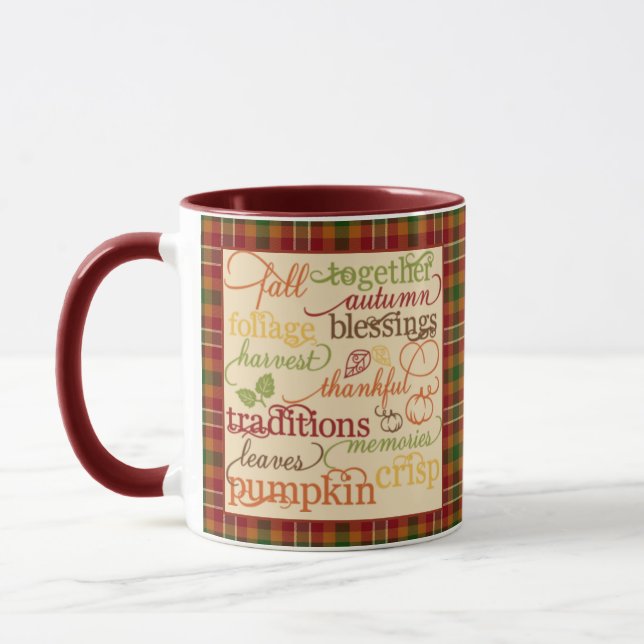 Caneca Palavras de outono  (Esquerda)