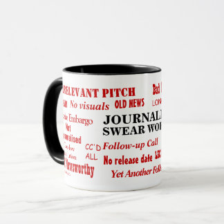 Caneca Palavras de Repórter Palavras Chatas Engraçadas no