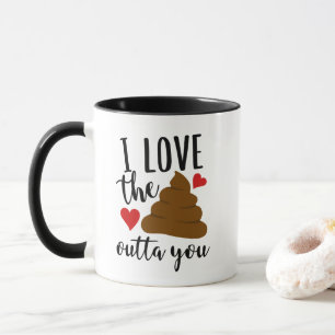 Caneca Palavras engraçadas do amor do tombadilho