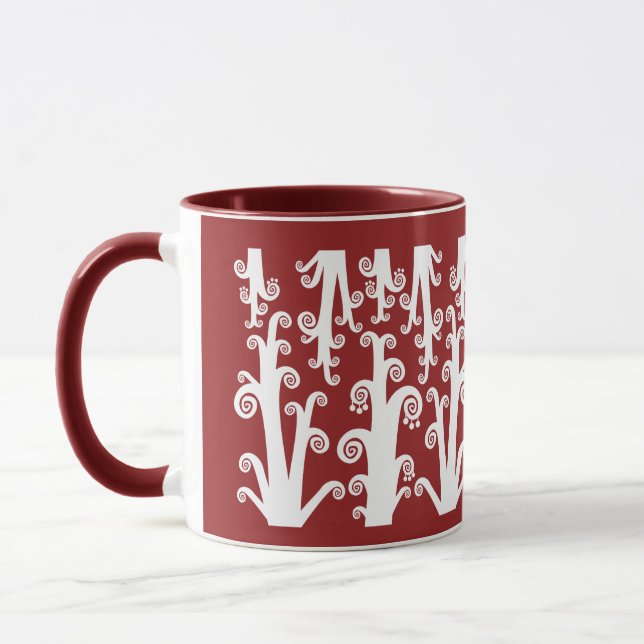 Caneca Palavras Gêmeas - Maroon (Esquerda)