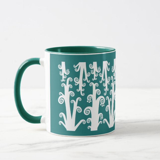 Caneca Palavras Gêmeas - Verde Hunter (Esquerda)