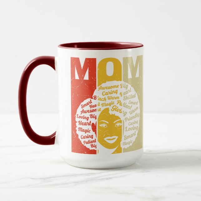 Caneca Palavras para a Mãe Silhouette (Esquerda)
