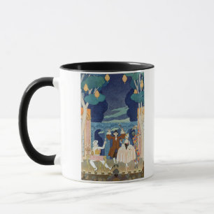 Caneca Palco da pantomima, ilustração para 'Fetes