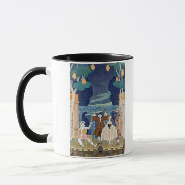 Caneca Palco da pantomima, ilustração para 'Fetes (Esquerda)