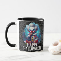 Palhaço Assustador Feliz Halloween