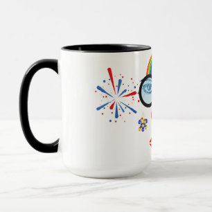 Caneca Palhaço colorido