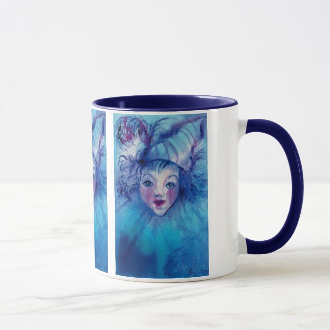 CANECA PALHAÇO EM AZUL (Direita)