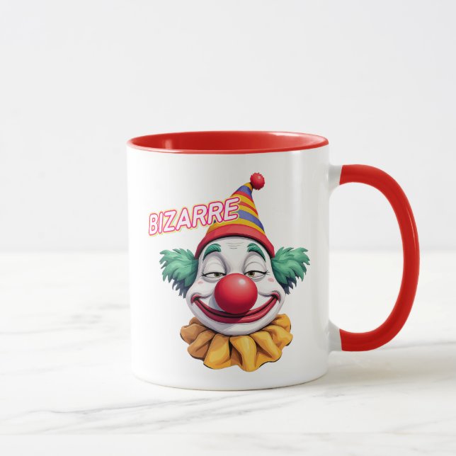 Caneca Palhaço esquisito com a cabeça engraçada. (Direita)