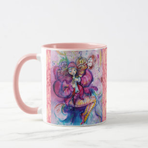 CANECA PALHAÇO ROSA MUSICAL COM CORUJA