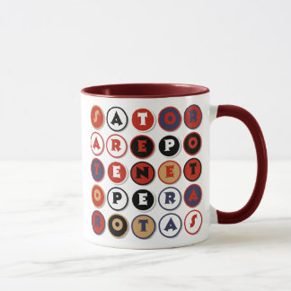 Caneca Palindrome Latin famoso legal