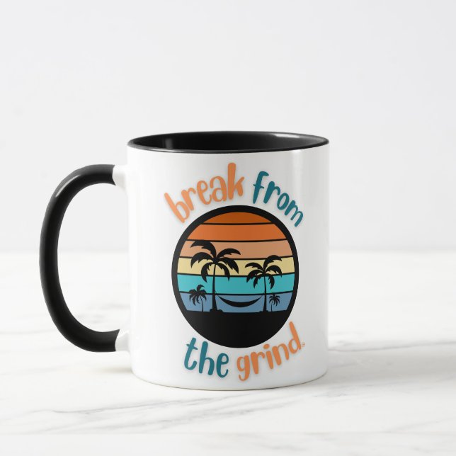 Caneca Palm Tree Hammock BFTG Coffee Mug (Esquerda)