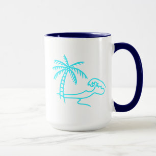 Caneca Palma Tropical e Onda