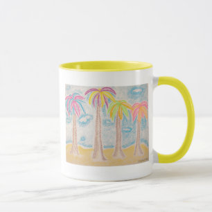 Caneca Palmeira Colorida