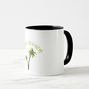 Caneca Palmeira Tropical Vintage Retro Design – Saguaro