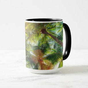 Caneca Palmeiras de coco na praia