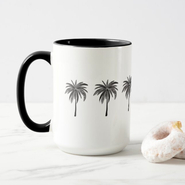 Caneca Palmeiras Negras (Com Donut)