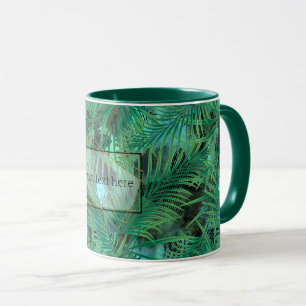 Caneca Palmeiras tropicais personalizadas