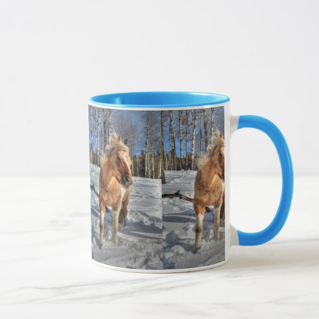 Caneca Palomino Pinto Cavalo e Neve Joyful (Direita)