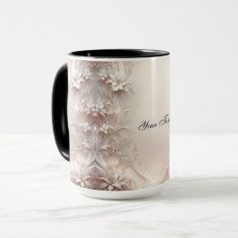 Caneca Pancada Floral Branca
