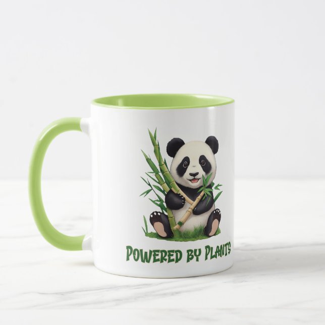 Caneca Panda Bear alimentada por plantas (Esquerda)