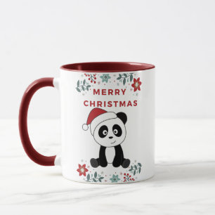 Caneca Panda Christmas Snow Winter Animals Pandas Mug