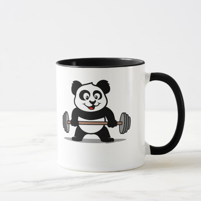 Caneca Panda de levantamento de peso (Direita)