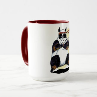 Caneca Panda do samurai