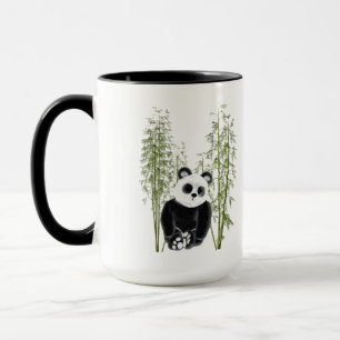 Caneca Panda no bambu