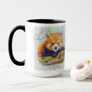 Caneca Panda-vermelho