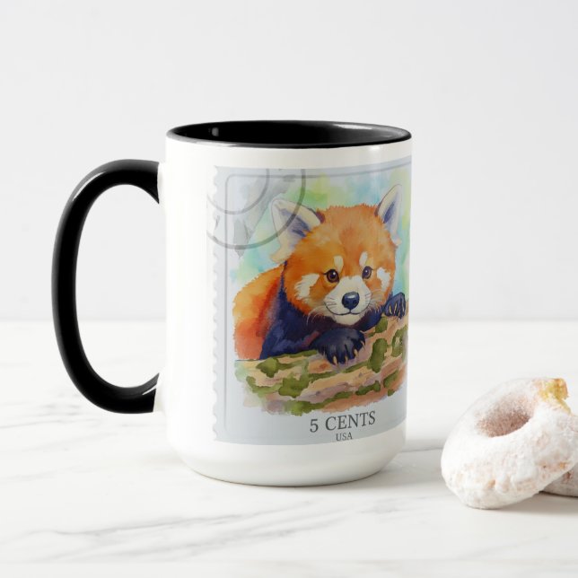 Caneca Panda-vermelho (Com Donut)