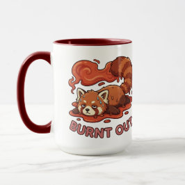 Caneca Panda Vermelho "Esgotado" Relacionável – Estética