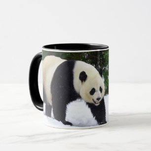 Caneca Pandas gigantes de Smithsonian   na neve