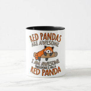 Caneca Pandas Vermelhas São Incríveis Pet Animal Panda Lo