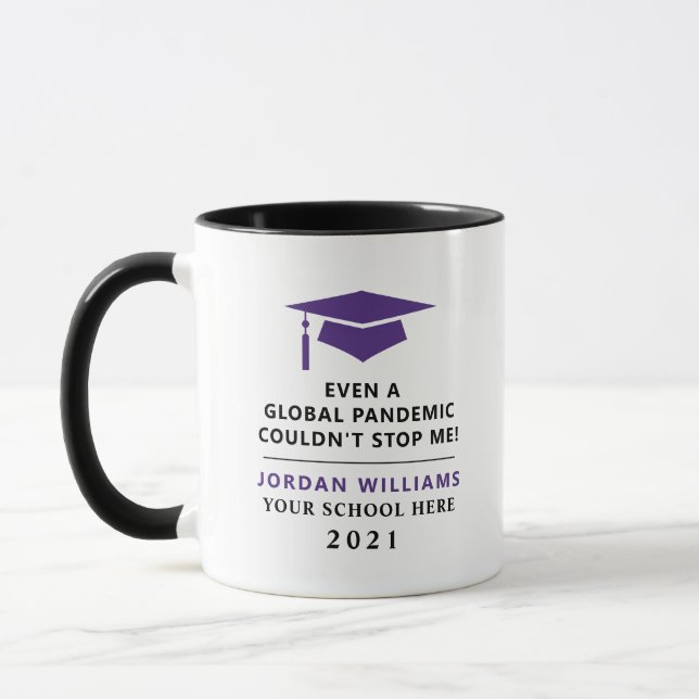 Caneca Pandemia Personalizada - Formando Classe 2021 Mug (Esquerda)